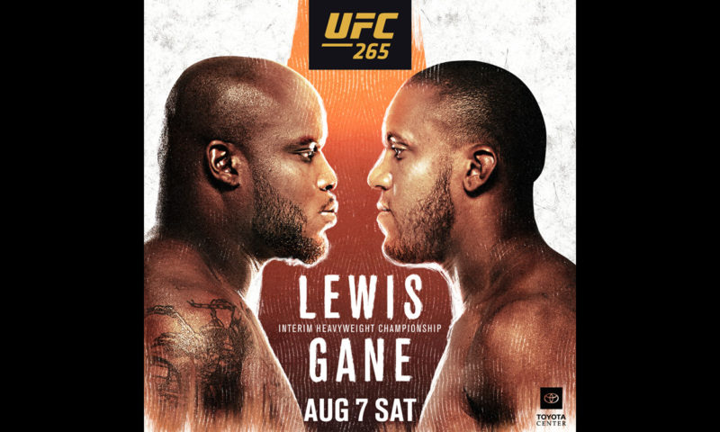 Miller's Ale House: UFC 265 Lewis vs Gane Interim Heavyweight Championship, Aug 7, Saturday.