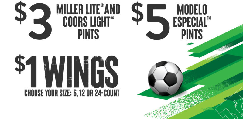 world cup specials at miller's ale house