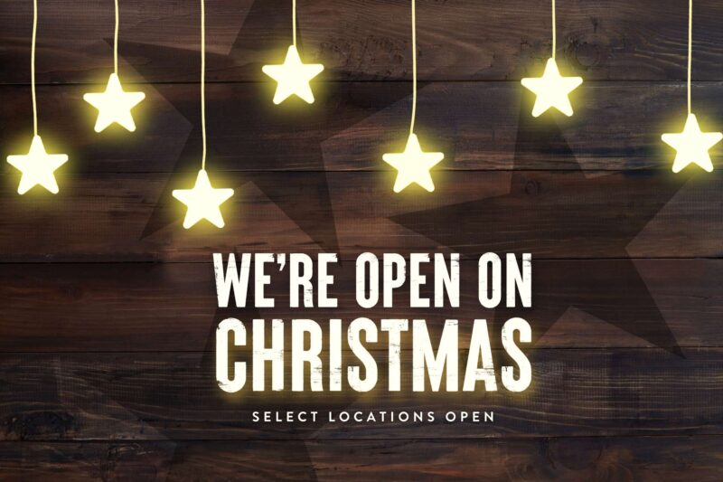 Select Miller's Ale House Locations are Open on Christmas.