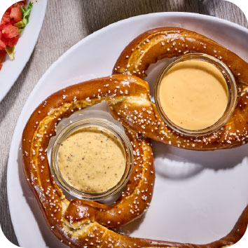 warm bavarian Pretzel